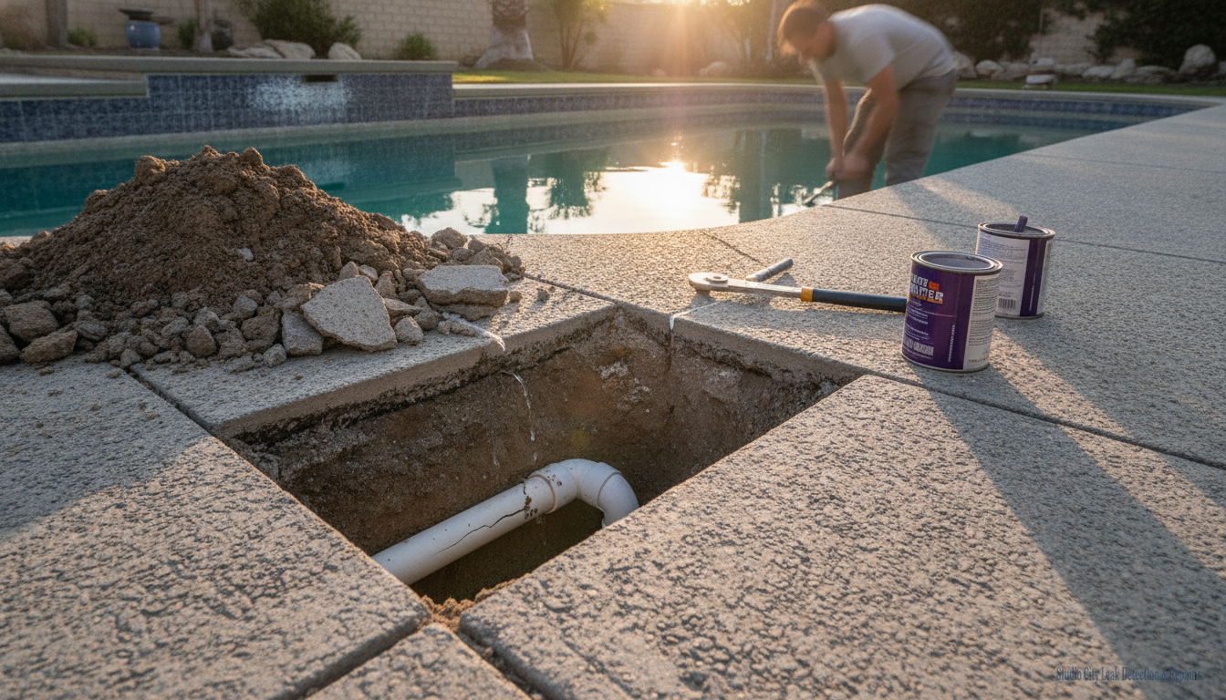 Pool Plumbing Leak Repair